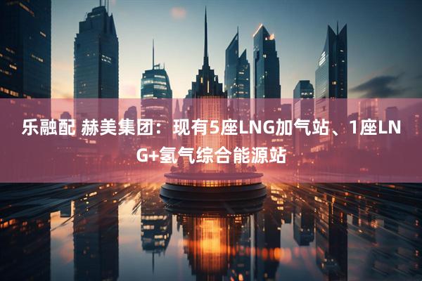 乐融配 赫美集团：现有5座LNG加气站、1座LNG+氢气综合能源站